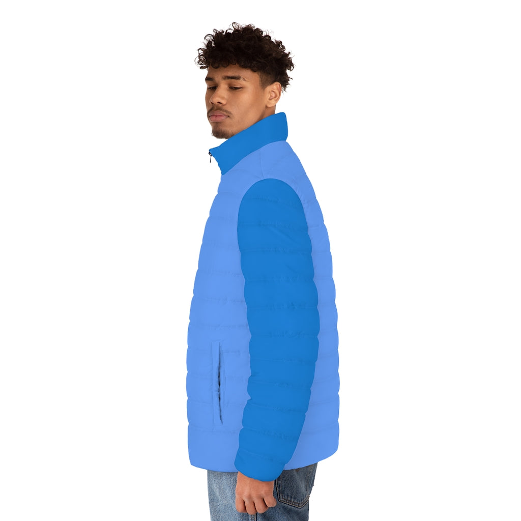 Men's Blue Blue Puffer Jacket