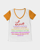 LOVE IS Ladies V-Neck Tee-9