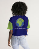 Love Is The Greatest Religion Ladies Lounge Cropped Tee-5