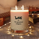 Love Is The Greatest Religion Scented Candle, 11oz-6