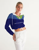 Love Is The Greatest Religion Ladies Cropped Windbreaker-4