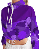 Purple Fusion Ladies Cropped Windbreaker-8