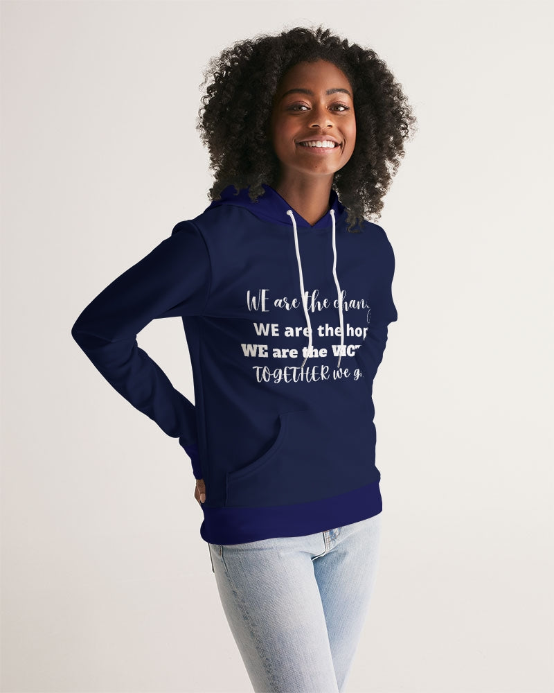 Unity and Freedom Ladies Blue Hoodie