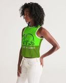 Eat Like A Giant Ladies  Cropped Tank-5