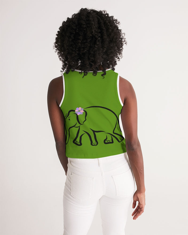 Eat Like A Giant Ladies  Cropped Tank - 0
