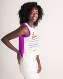 LOVE IS Ladies Cropped Tank-4