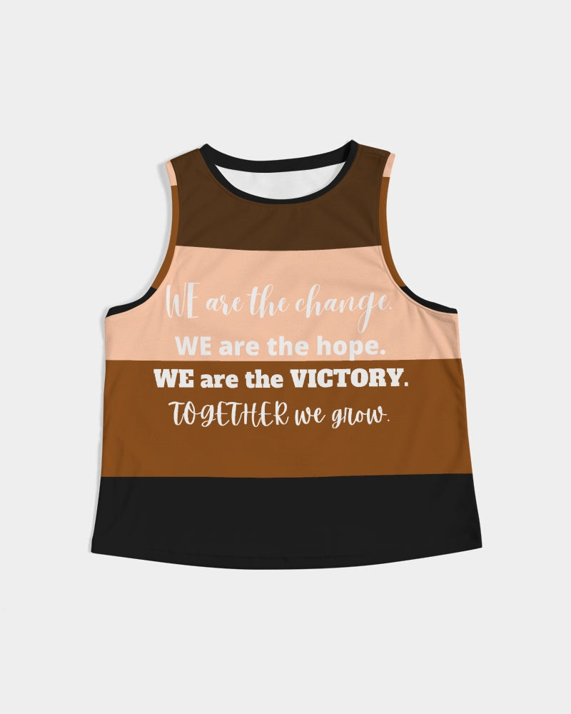 Freedom and Justice Ladies Cropped Tank