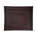 Valentine's Red Hearts Large Black Comforter-2