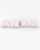 Valentine's Red Hearts and Roses King Pillow Case-2