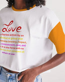 LOVE IS Ladies Lounge Cropped Tee-5