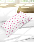 Pink Hearts King Pillow Case-1