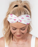 Pink Hearts Twist Knot Headband Set-5