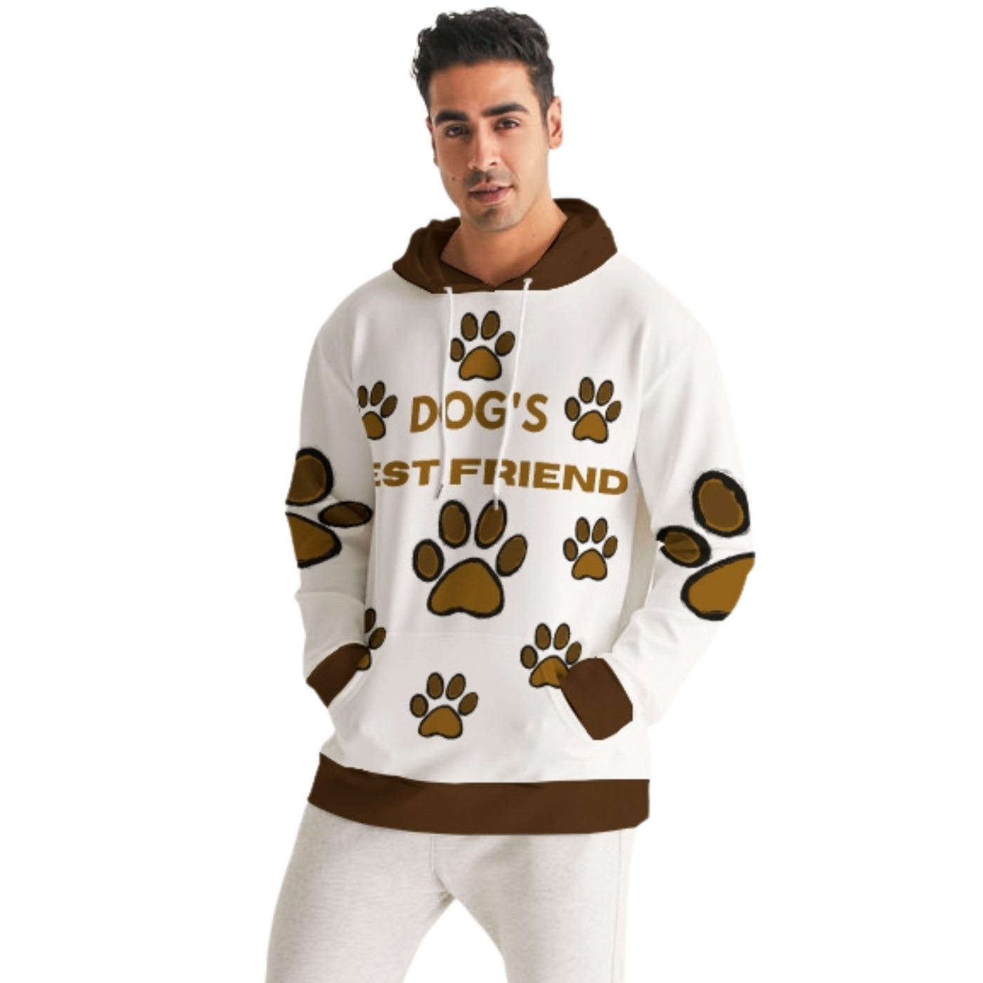 Dog's Best Friend Men's Hoodie