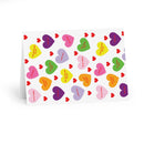 Valentine's Sweet Tart Hearts Blank Inside Greeting Cards (5 Pack)-5
