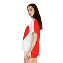 Ladies Big Red Heart Short Pajama Set-34