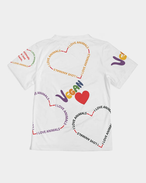 Vegan Heart Girls Tee