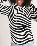 Zebra Print Ladies Hoodie-1
