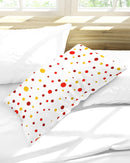 Red and Yellow dot world King Pillow Case-1