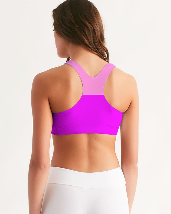 Pink Pink Ladies Seamless Sports Bra
