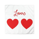 Valentine's Big Red Hearts Lovers Microfiber Duvet Cover-2