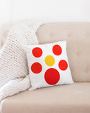 Hot Sun Dots 16x16 Throw Pillow Case-1