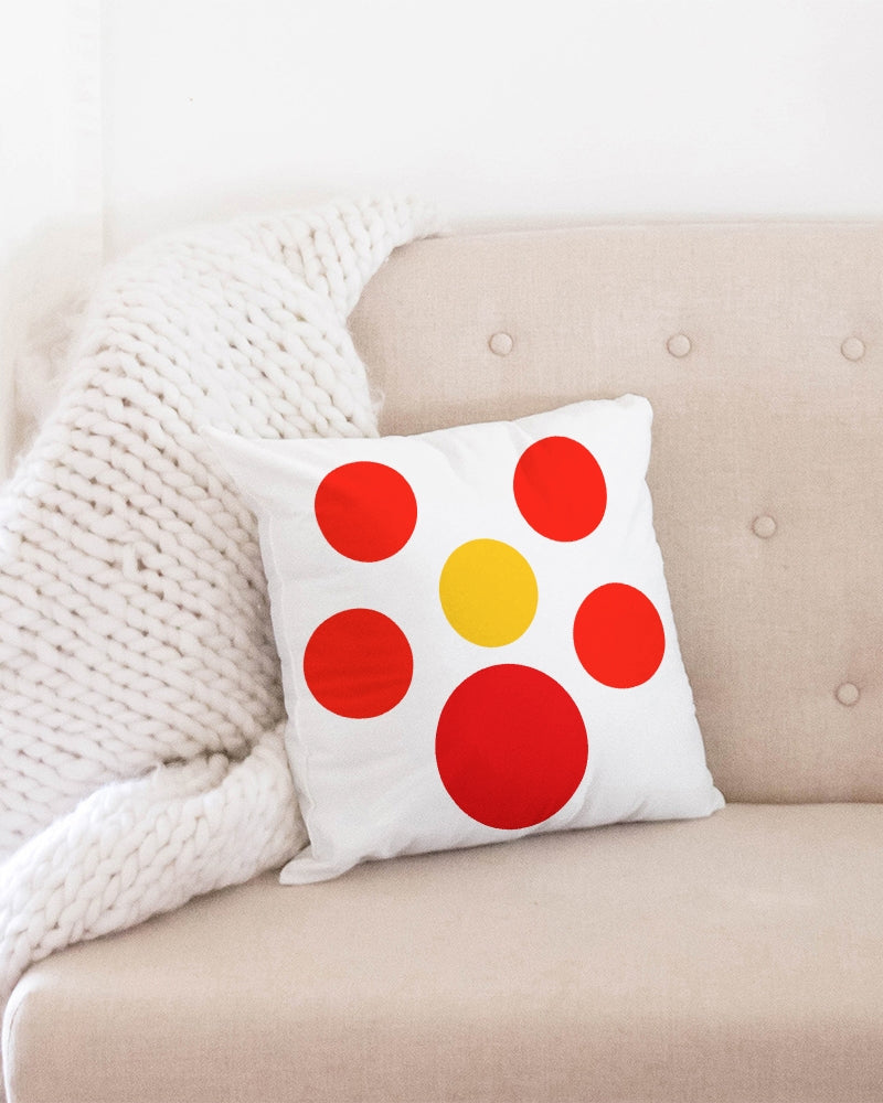 Hot Sun Dots 16x16 Throw Pillow Case