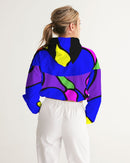 Tibetan Apple Ladies Cropped Windbreaker-5