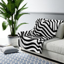 Zebra Print Sherpa Fleece Blanket-2