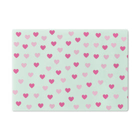 Pink Hearts Cutting Board