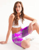 Pink Fusion Ladies Mid-Rise Bike Shorts-5