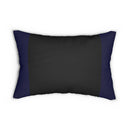 Cavalier Black and Blue Spun Polyester Lumbar Pillow-4
