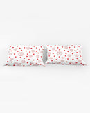 Valentine's Red Hearts and Roses Queen Pillow Case-2