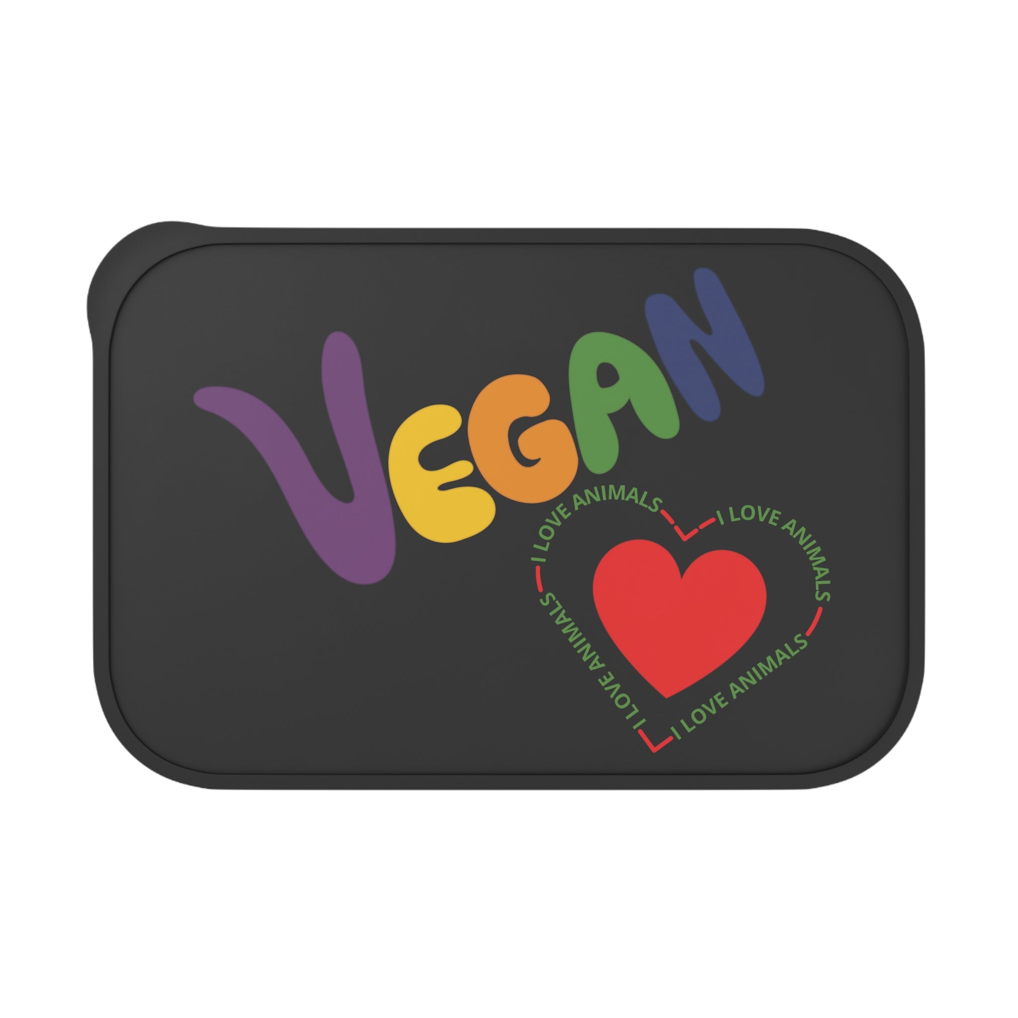 PLA Vegan Heart Bento Box+Band+Utensils