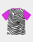 Zebra Hot Pink Girls Tee-2