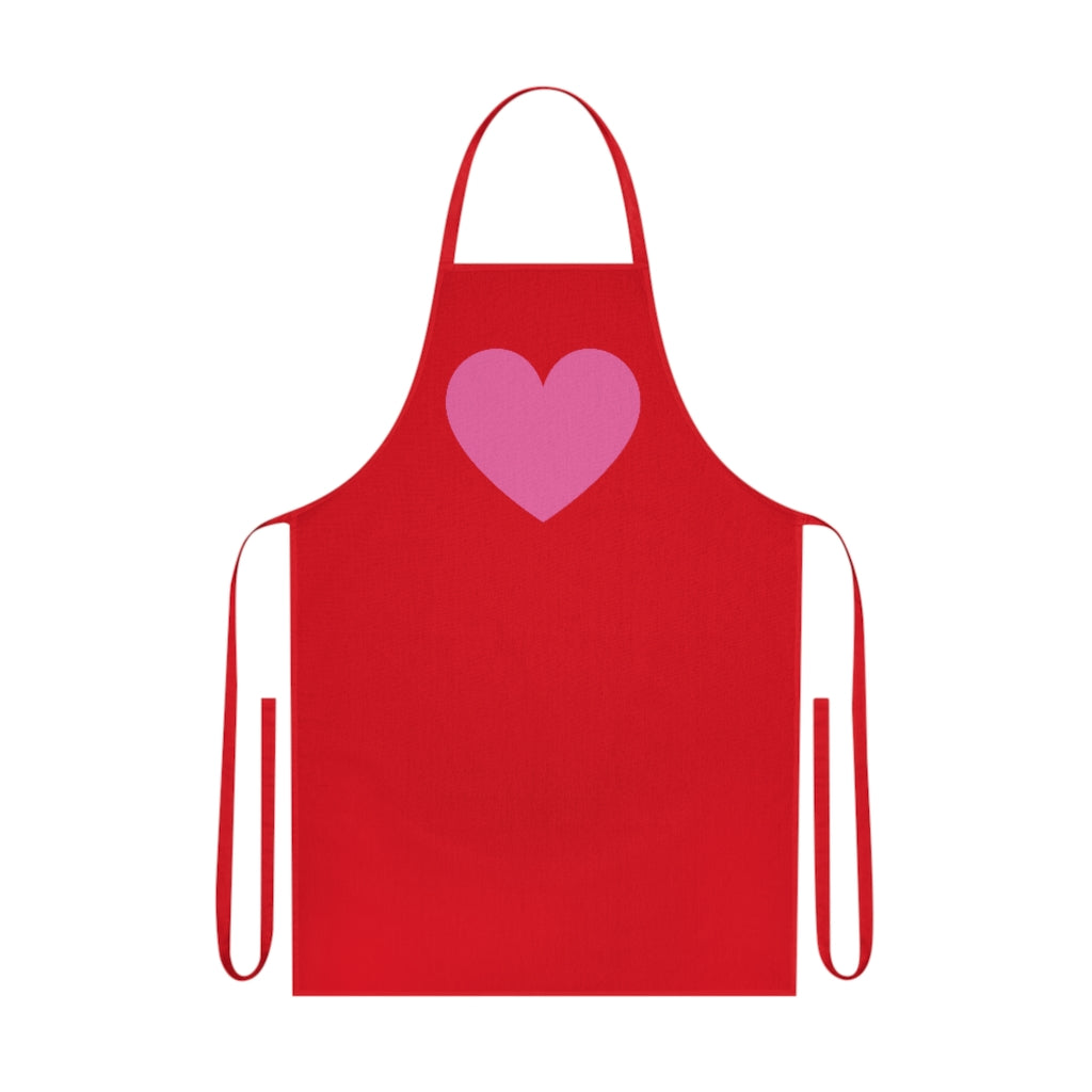 Pink Hearts 100% Cotton Apron