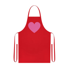 Buy red Pink Hearts 100% Cotton Apron