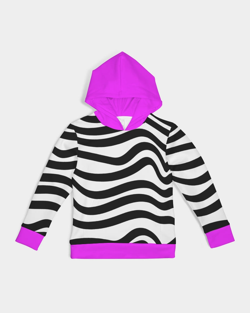 Zebra Hot Pink Girls Hoodie