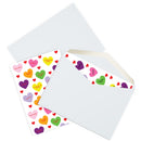 Valentine's Sweet Tart Hearts Blank Inside Greeting Cards (5 Pack)-1