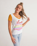 LOVE IS Ladies V-Neck Tee-6