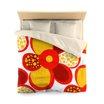 Sunshine Bouquet Microfiber Duvet Cover