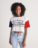 Unity and Freedom Ladies Lounge Cropped Tee-1