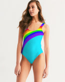 Rainbowbrite Aqua Ladies One-Piece Swimsuit-1