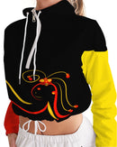 Don't Forget To Stretch Ladies Cropped Windbreaker-3
