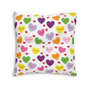 Sweet Tart Hearts Tufted Square Floor Pillow-3
