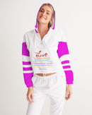 LOVE IS Ladies Cropped Windbreaker-7