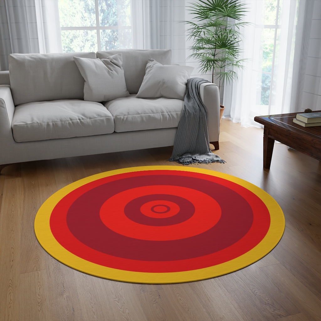 Sun Swirl Round Rug