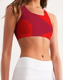 Berry Cherry Ladies Seamless Sports Bra-4