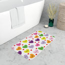 Sweet Tart Hearts Memory Foam Bath Mat-1