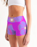 Passion Flower Ladies Mid-Rise Yoga Shorts-3
