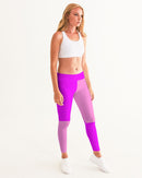 Pink Pink Ladies Yoga Pants-5